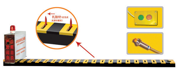 梁山县V3嵌入式闯岗自动扎胎器/阻车器